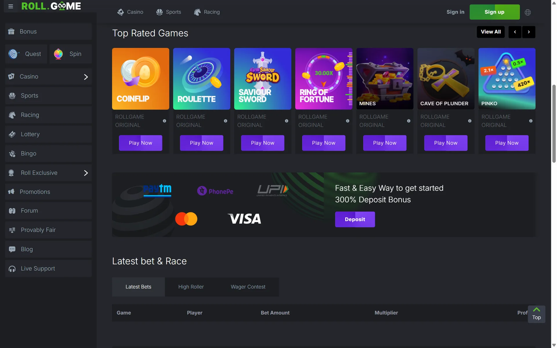 RollGame 游戏分类区