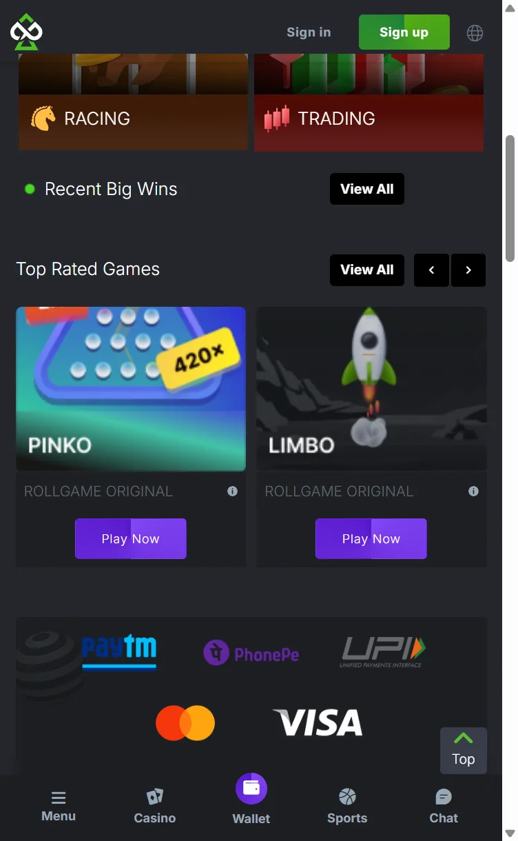 RollGame 手机端游戏列表