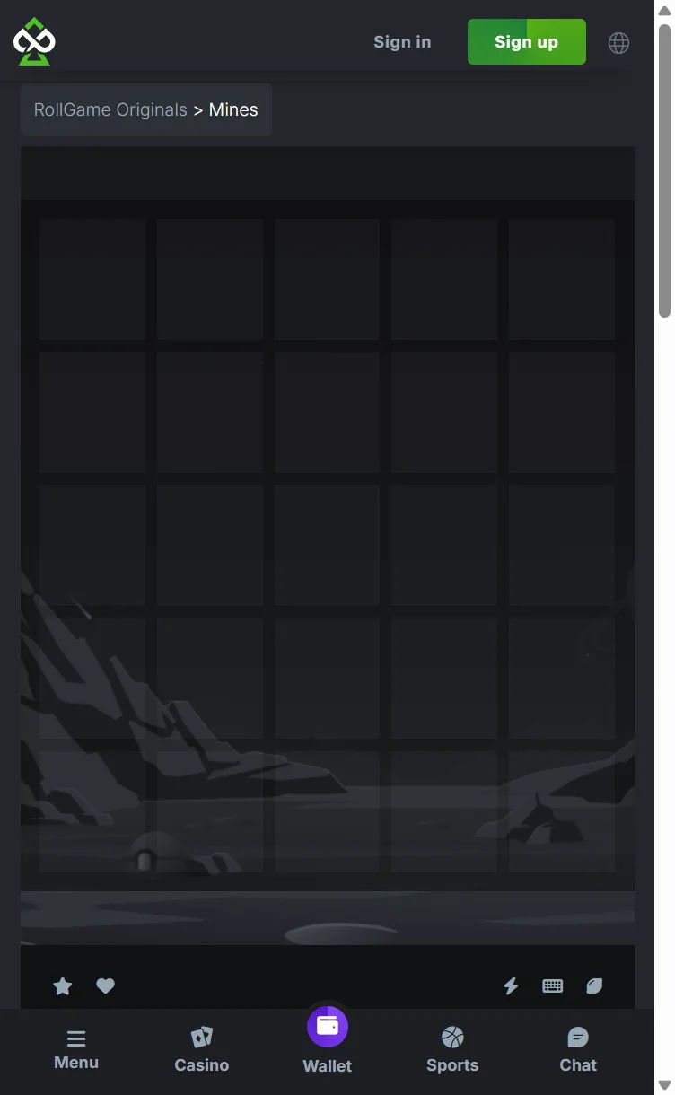 RollGame 手机端Mines游戏