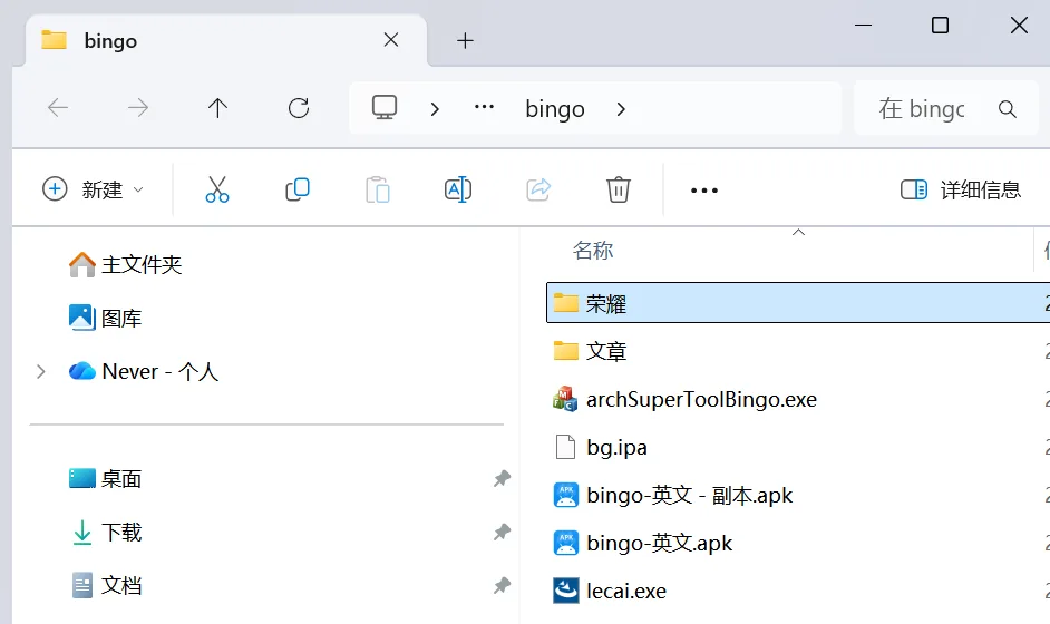 Bingo 项目根目录全套文件