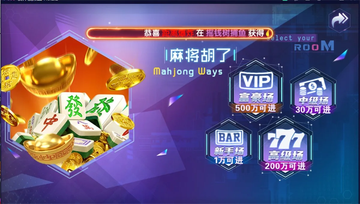Bingo 麻将胡了分级场选择