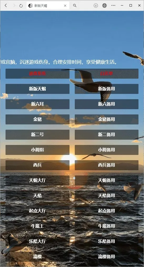 新版天蝎 长短链双入口导航站